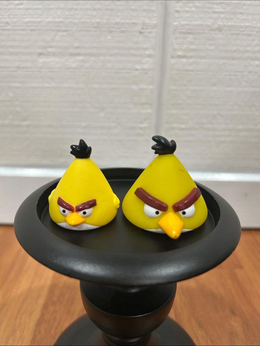 Yellow Angry Bird Character Figures - Pair